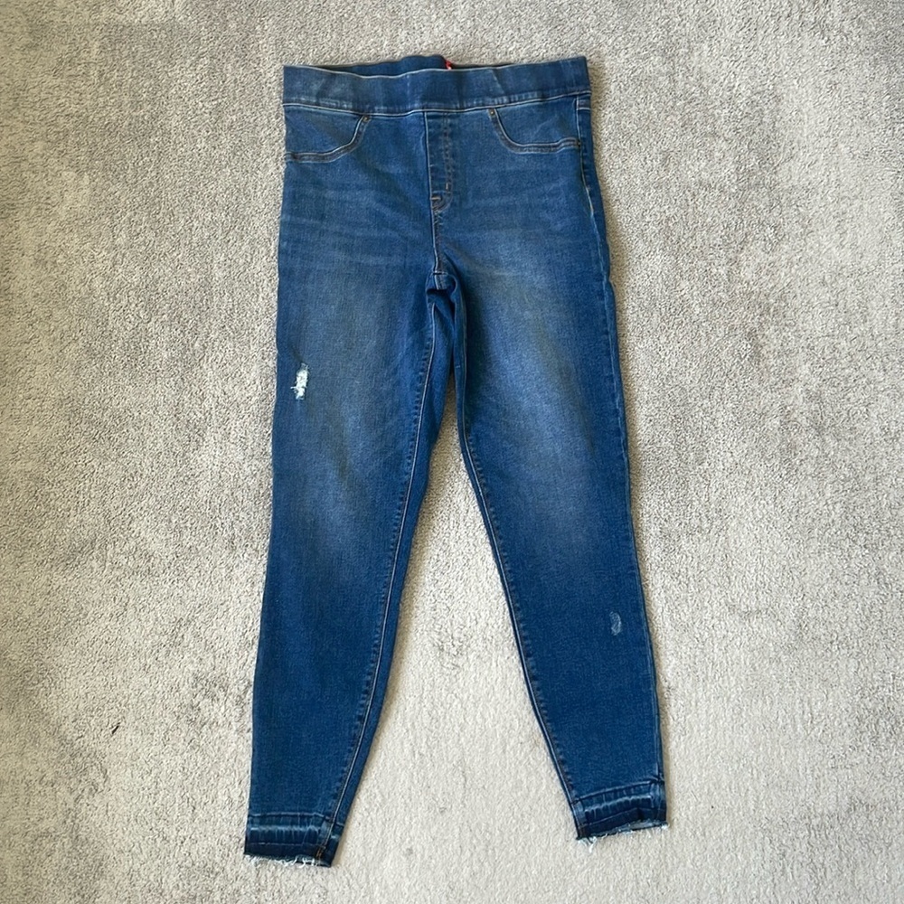 EC SPANX Pull On Dark Wash Jeans - Size Large